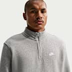 Nike Sportswear Club Men's 1/2-Zip Fleece Top. Nike.com